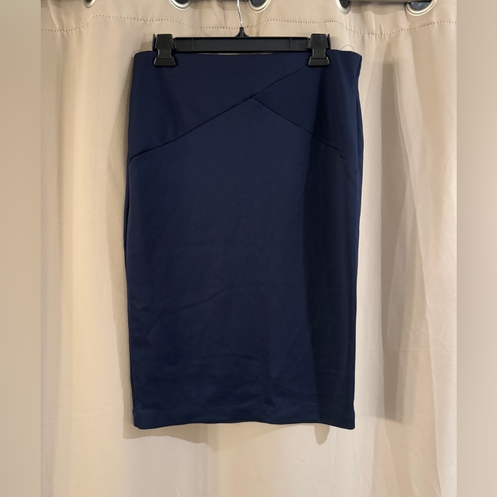 By & By Classic  Blue Pencil Skirt